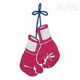 Boxing Gloves Embroidery Design