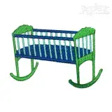 Baby Cradle Embroidery Design
