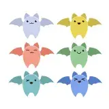 Cute Bat Emoji SVG Cuttable Design