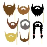 Beard Photoprops SVG Cuttable Design