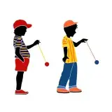 Boy Playing Yoyo SVG Cuttable Design
