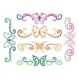 Flourish Butterfly Decor SVG Cuttable Design