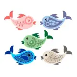 Patterned Fish SVG Cuttable Design