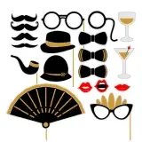 Gatsby 1920s Theme Photoprops SVG Cuttable Design