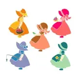 Sunbonnet Girl SVG Cuttable Design