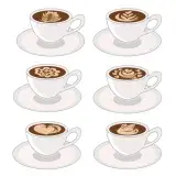 Latte Art Coffee Cup SVG Cuttable Design