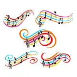 Music Sheet Symbols SVG Cuttable Design
