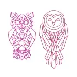 Geometric Owl SVG Cuttable Design