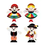 Poland Boys and Girls SVG Cuttable Design