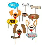 Puppy Dog Photo Props SVG Cuttable Design