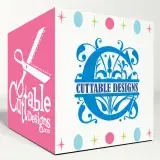 Florian Regal Monogram Split SVG Cuttable Font