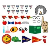 Back to School Photo Props SVG Cuttable Design