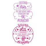 Second Star to the Right and Straight On Til Morning SVG Cuttable Design