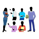 Teachers Silhouette SVG Cuttable Design