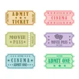 Cinema Tickets SVG Cuttable Design