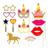 Unicorn Theme Photo Props SVG Cuttable Design