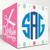 Western Circle Monogram SVG Cuttable Font