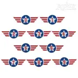 Pilot Badge Number Embroidery Design