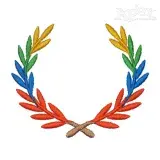 Laurel Wreath Embroidery Design