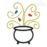 Witch Brew Embroidery Design