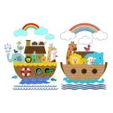 Noah Ark Animals SVG Cuttable Design