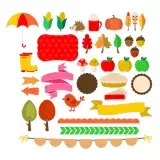 Autumn Fall Decor Pack SVG Cuttable Design