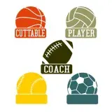 Ball Sports SVG Cuttable Frame