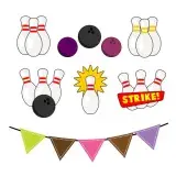 Bowling Pack SVG Cuttable Design