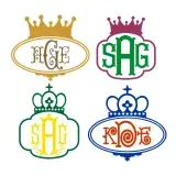 Crown Tiara Monogram SVG Cuttable Frame