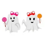 Cute Ghost Girl SVG Cuttable Design