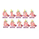 Unicorn Birthday Number SVG Cuttable Design