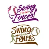 Swing for the Fences Baseball SVG Cuttable Design
