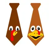 Turkey Tie SVG Cuttable Design