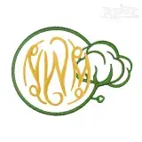 Cotton Monogram Embroidery Frame