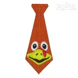 Turkey Tie Embroidery Design