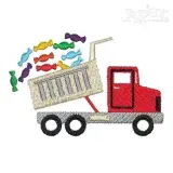 Candy Truck Embroidery Design