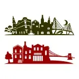 Bridge City Skyline SVG Cuttable Design