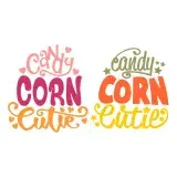 Candy Corn Cutie SVG Cuttable Design