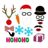 Christmas Pack Photo Props SVG Cuttable Design