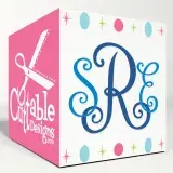 Ava Curlz Monogram SVG Cuttable Font