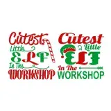 Cutest Little Elf in the Workshop SVG Cuttable Design