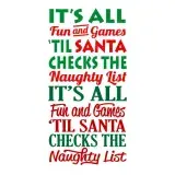 It's All Fun and Games 'til Santa Checks The Naughty List SVG Cuttable Design