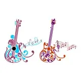 Music Guitar SVG Cuttable Design