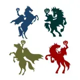 Halloween eadless Horseman Pumpkin SVG Cuttable Design