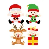 Christmas Kid Grandkids SVG Cuttable Design
