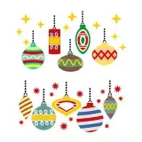 Christmas Decorative Ornament SVG Cuttable Design