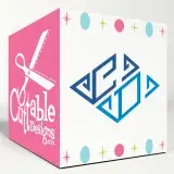 Rhombus Monogram SVG Cuttable Font