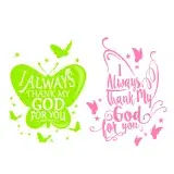 I Always Thank My God SVG Cuttable Design