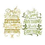Don't Worry about Anything Pray about Anything SVG Cuttable Design