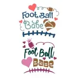 Football Babe SVG Cuttable Design